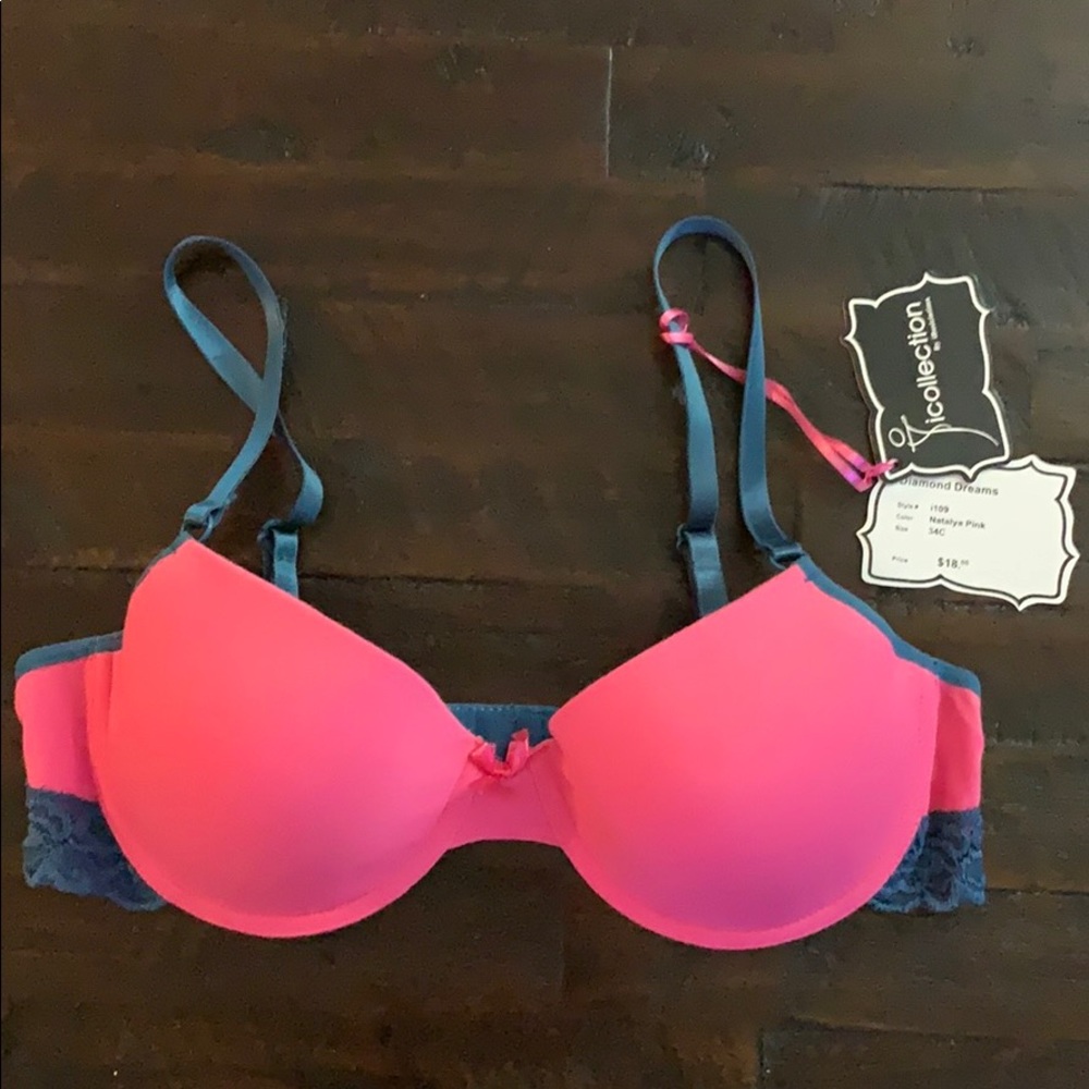 Natalya Pink T-Shirt Bra - 34C